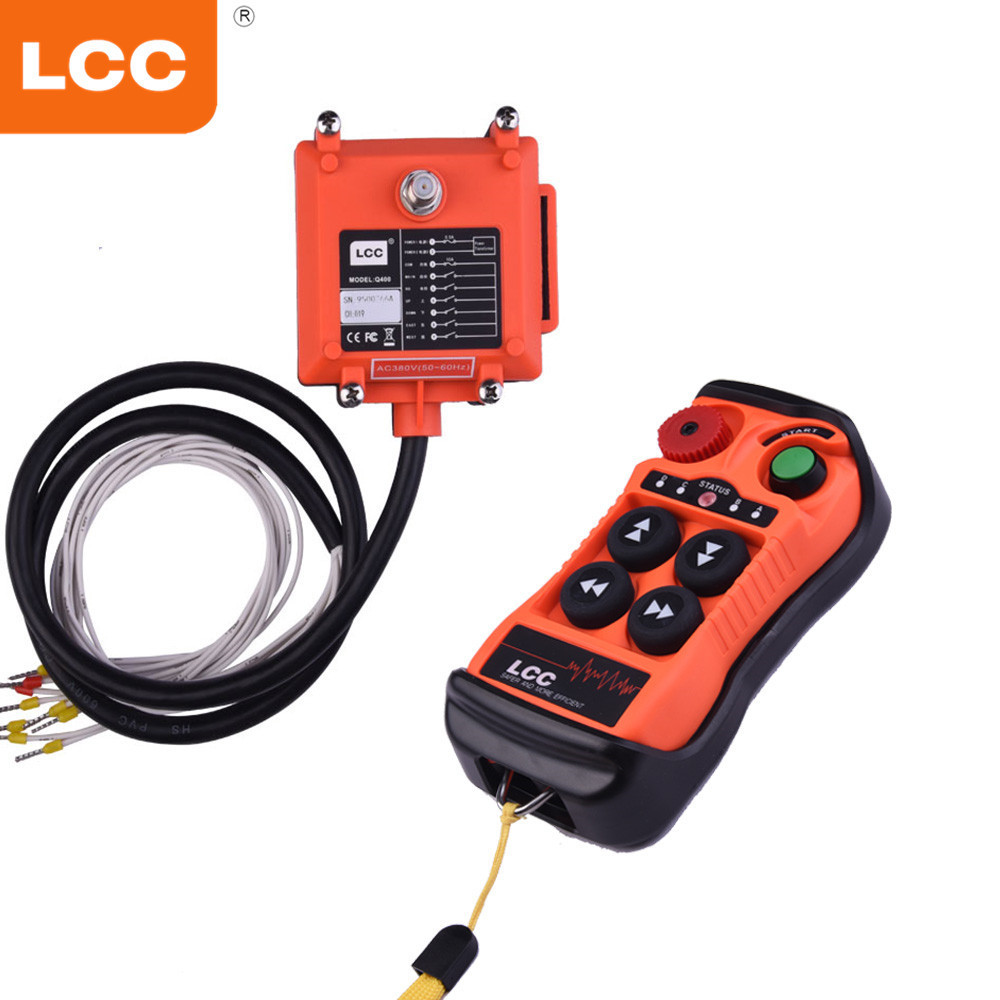 Q400 Universal Industrial Wireless transmitter and receiver electric winch wireless remote control for crane