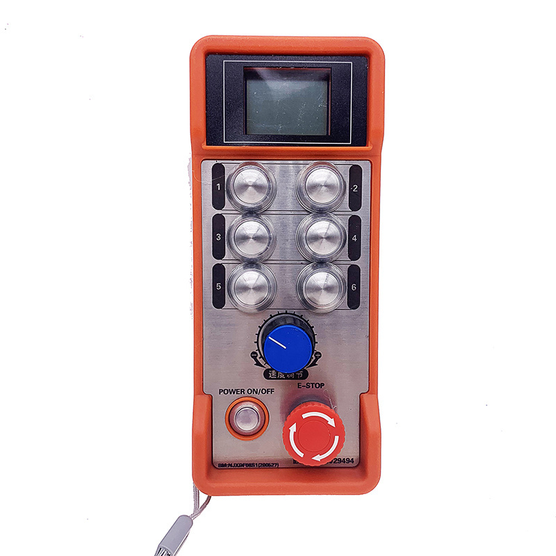 Waterproof wireless industrial momentary push button switches rotate speed remote control CAN 485/232 for crane