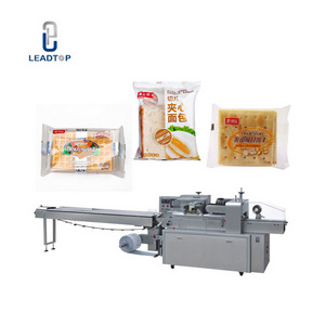 Automatic Bakery Bread Bag Pillow Packing Machine Cake Bread Pita Bread Packaging Machine