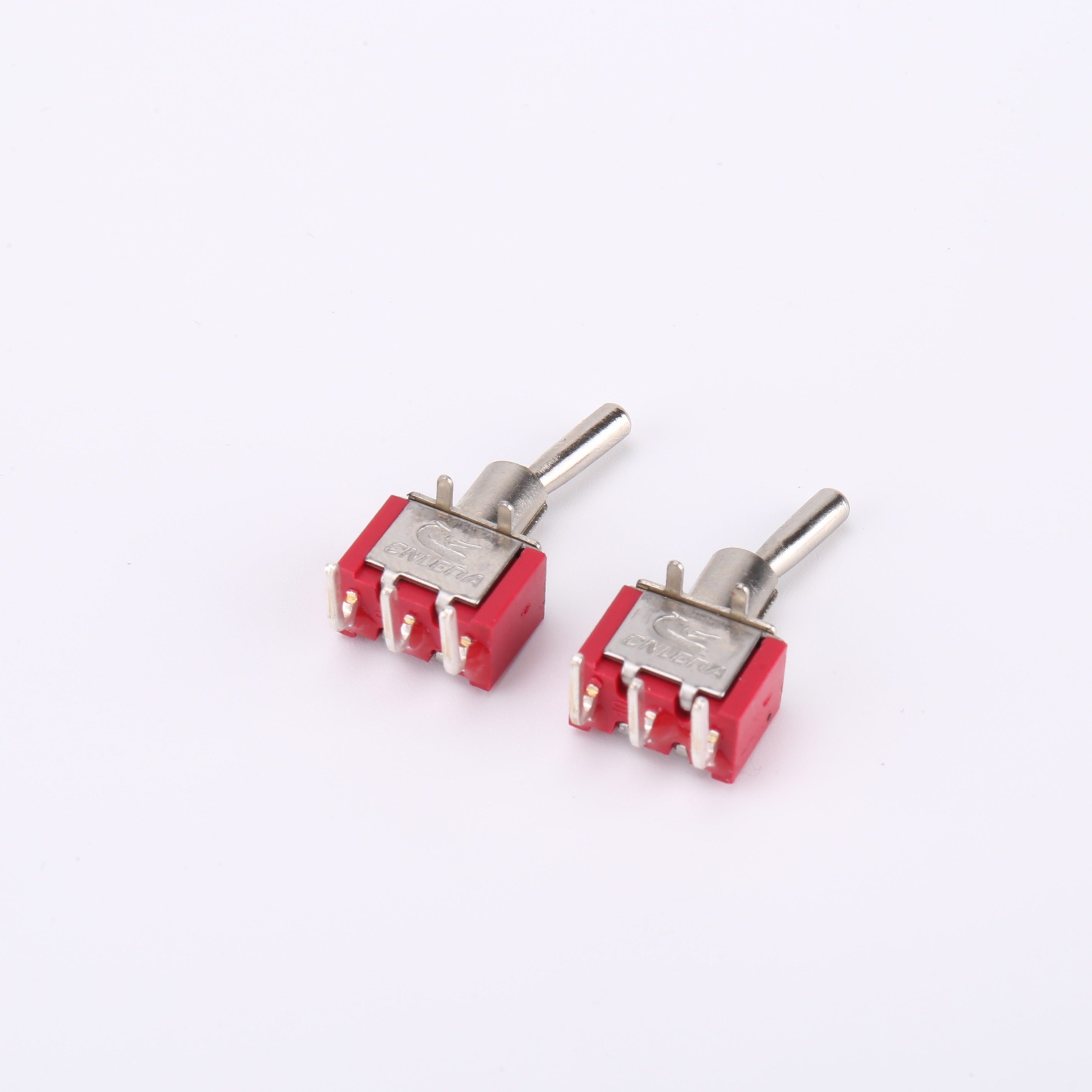 CNLEDA MTS-102 MTS-102C3 ON ON 6MM Right bent foot 3A/6A 250VAC/120VAC 3 Way 3Pin 2 Position Toggle Switches