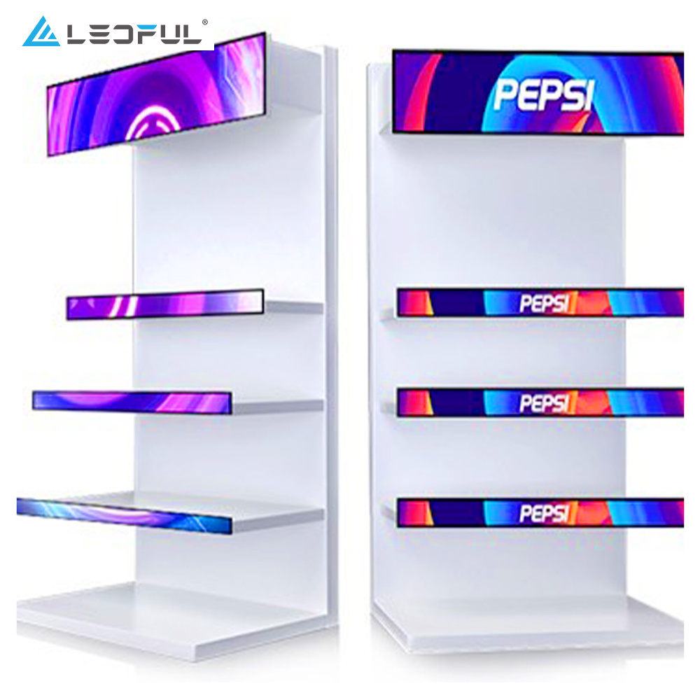 Digital LED Sign P1.25 1.25MM COD Shelf Screen Ultra HD LED Strip Display Screen For Supermarket