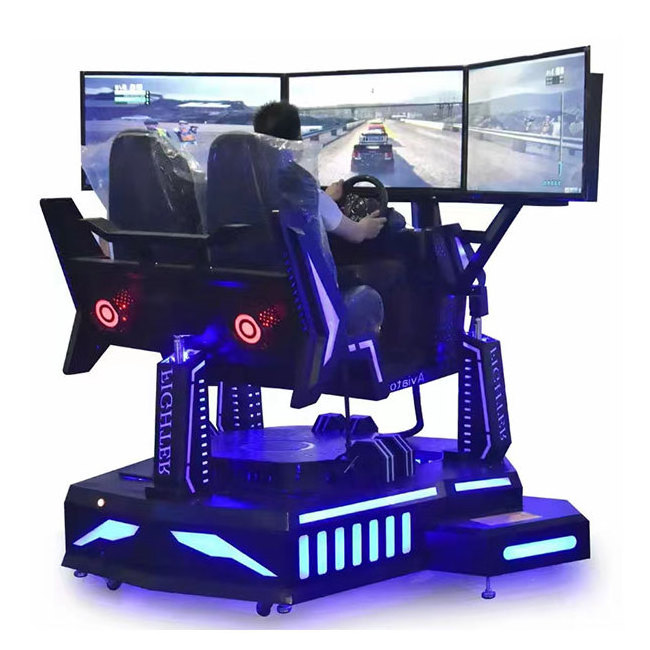 Hydraulic F1 Racing  Simulator 3 Screen Virtual Reality VR Games Indoor Amusement Park Product For Sale