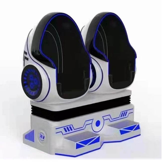 Virtual Reality 9D Roller Coaster 360 VR Egg Chair Cinema Commercial Amusement  Ride Game Machine