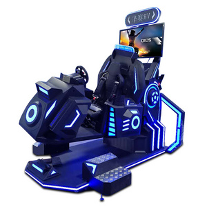 China Lehong  Virtual Reality Arcade Machines 360 Vr Chair 360 Roller Coaster Vr car racing Simulator game machine