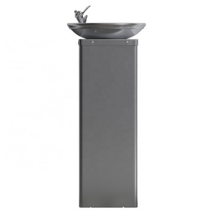 Public stainless steel fountain type outdoor drinking fountain