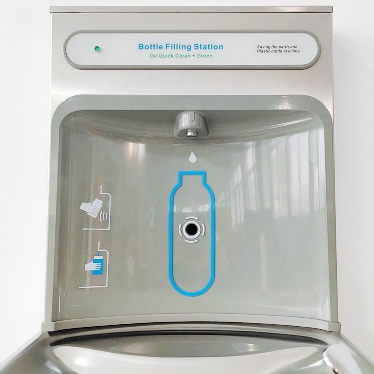 Stainless Steel Water Cooler/Wall Mounted Cold Water Dispenser with Bottle Filler drinking water cooler