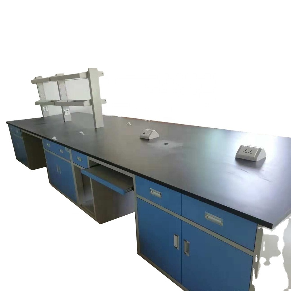 customizable industrial workbench chemistry room use side bench with physiochemical board acid resistant corrosion resistant