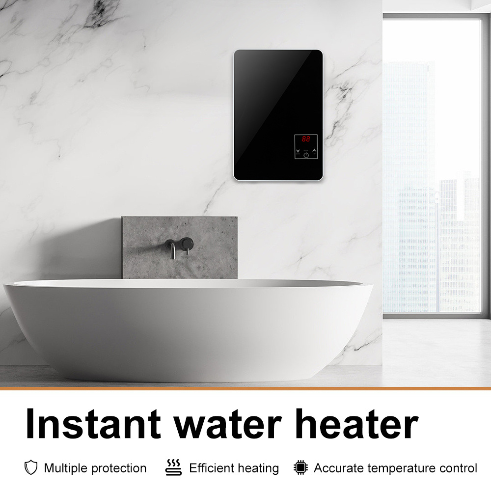 Whole house tankless water heater bathroom electric shower instant heating hot water geyser bathroom hot water instant boiler