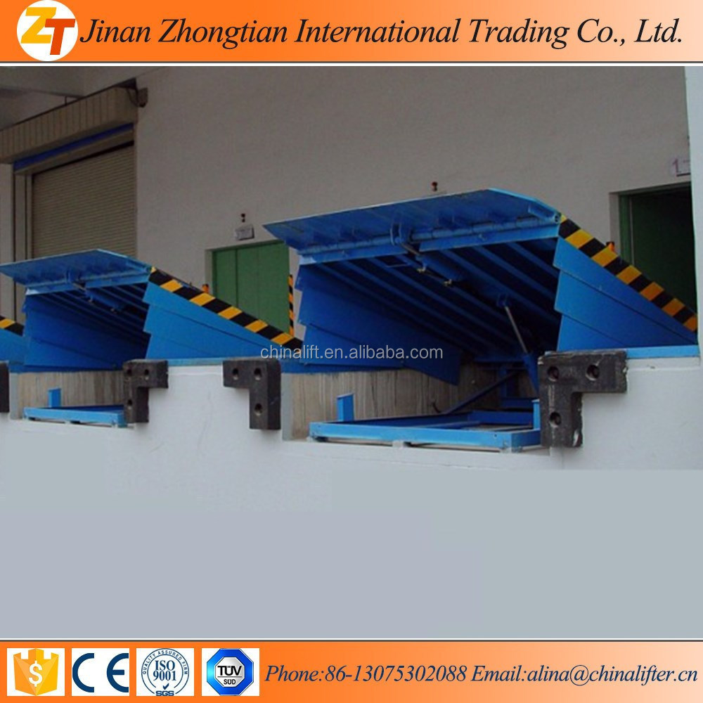 2024 Hot sale - 10 ton hydraulic stationary ramp for horse trailer/container unloading equipment