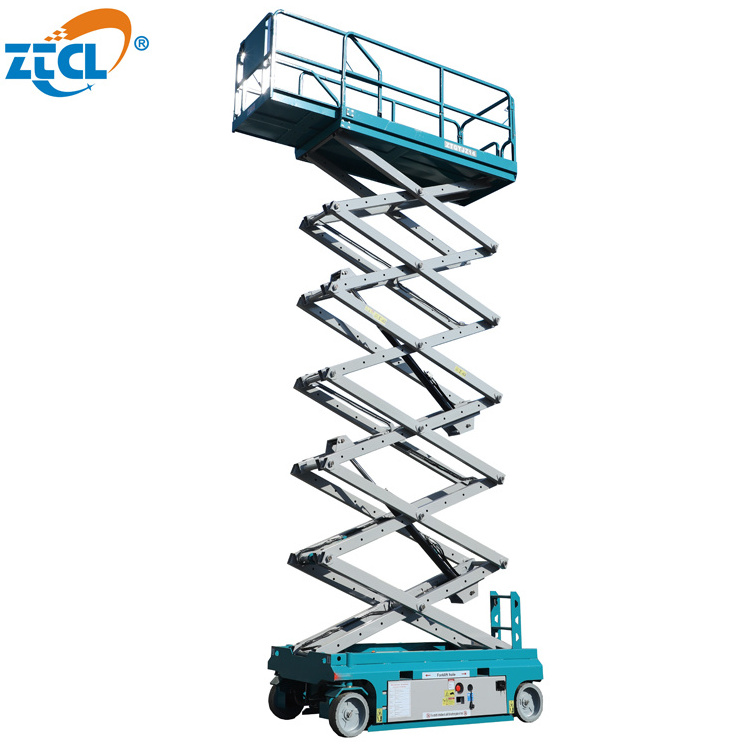 ZTCL self propelled scissor lift table warehouse used man lifting aerial work platform