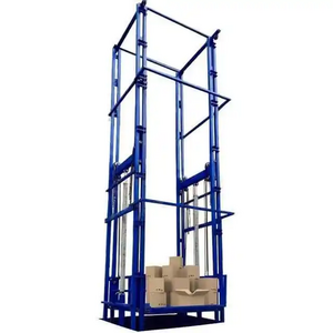 Warehouse Guide Rail Cargo Lift Platform Freight Elevator Price for Sale