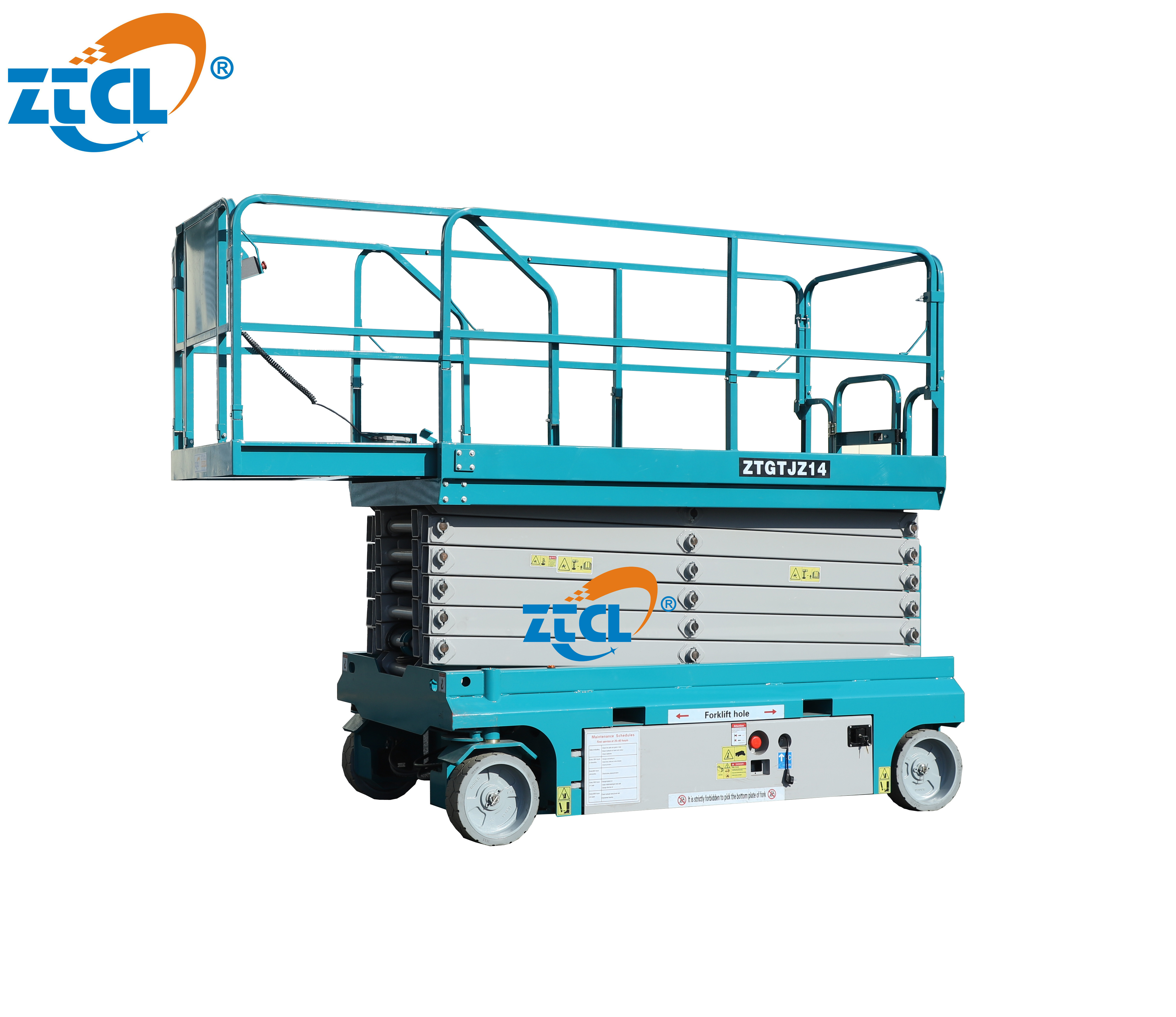 ZTCL self propelled scissor lift table warehouse used man lifting aerial work platform