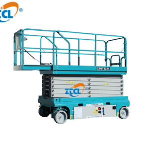 ZTCL self propelled scissor lift table warehouse used man lifting aerial work platform