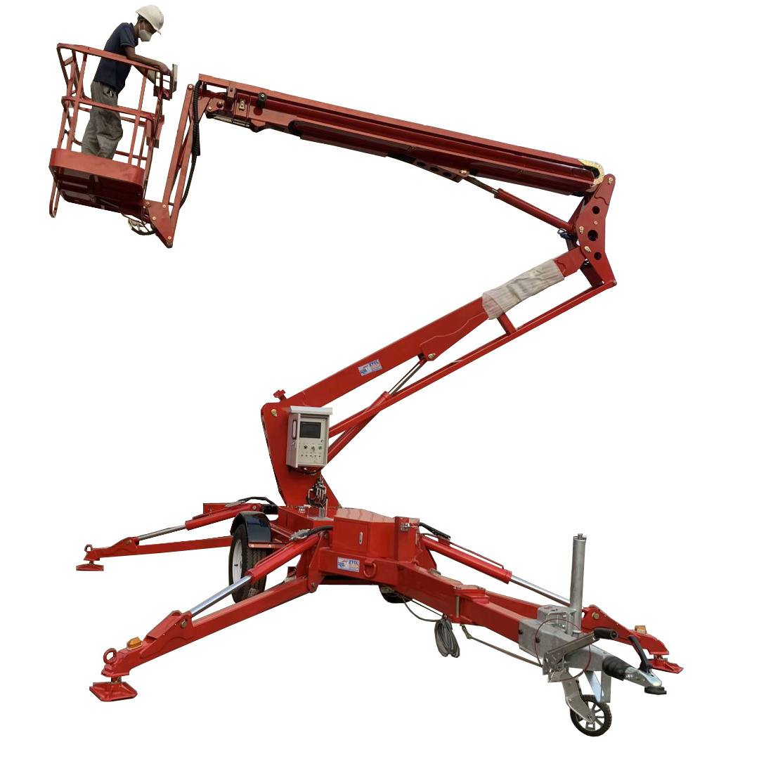 ZTCL ZHONGTIAN 18M Towable boom lift for sale trailer mounted boom lift truck used for cherry picker