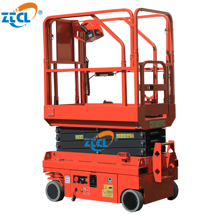 ZTCL self propelled scissor lift table warehouse used man lifting aerial work platform