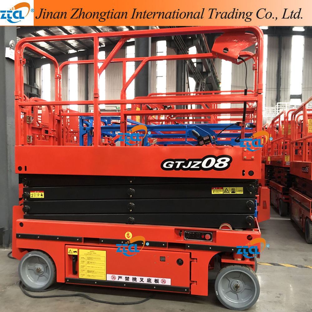 ZTGTJZ-12 Self propelled scissor lift 2 people man lift electric scissor lifts