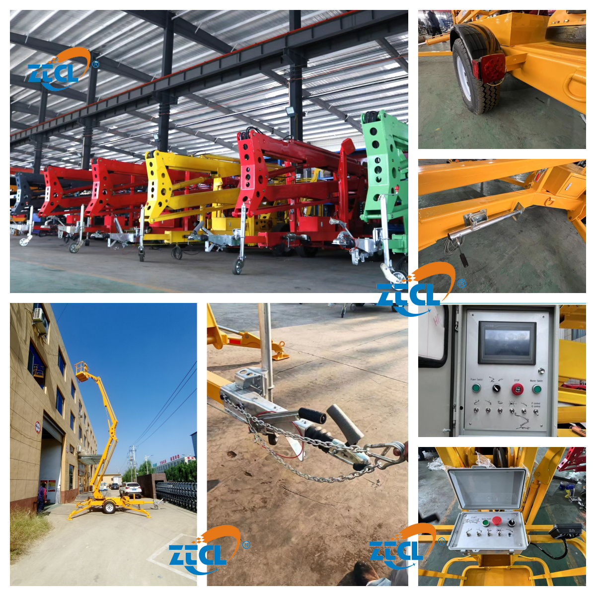 Truck trailer mounted boom lift for sale arm lift platform hydraulic sky lifter cherry picker