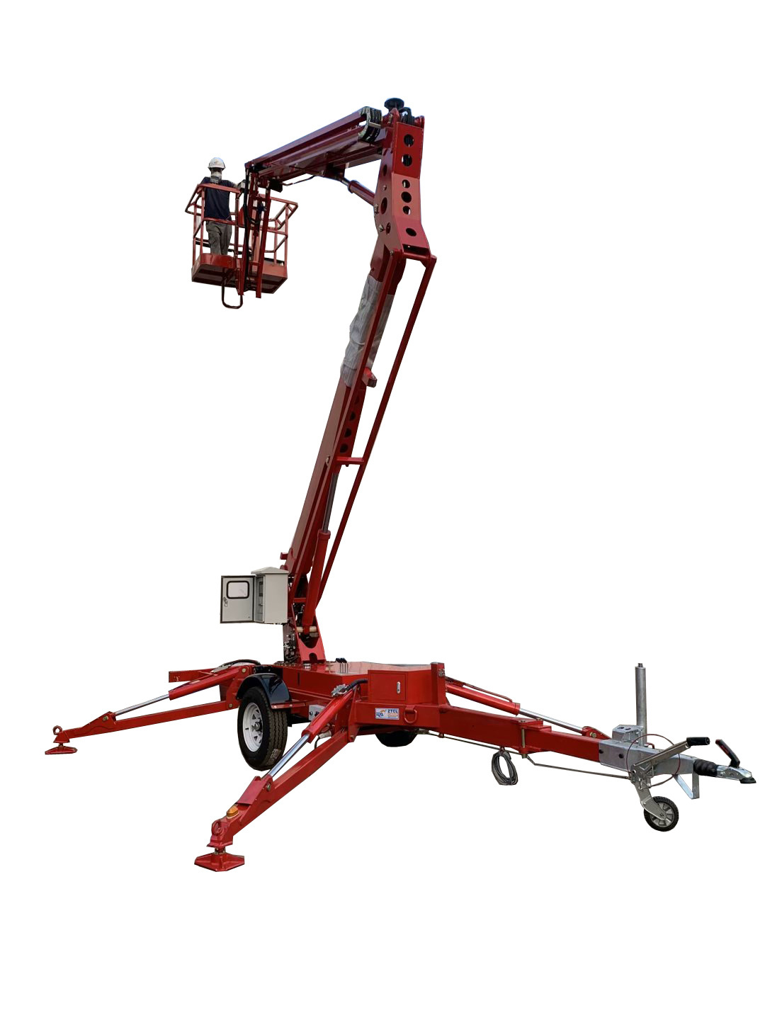 ZTCL ZHONGTIAN 18M Towable boom lift for sale trailer mounted boom lift truck used for cherry picker