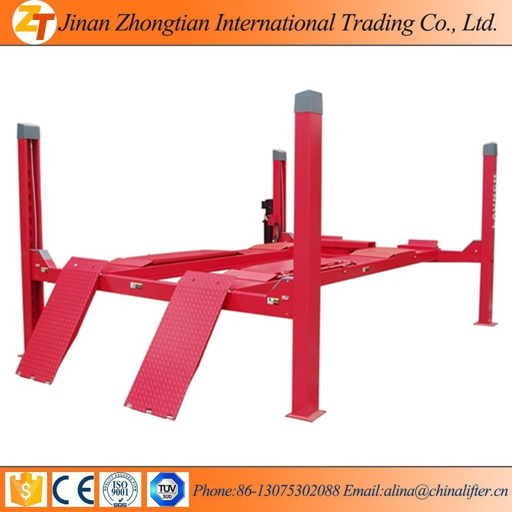 5T hydraulic four post car lift/car lifter 4 post