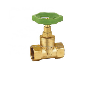 3/8"-4"Brass stop Valve Polishing Surface Plastic Handle Straight-Through Type drain valve