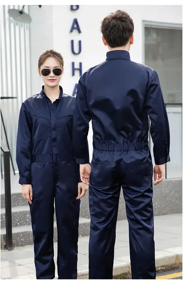 Customized High Quality Work Overall Construction Workers Reflective Jumpsuit Men's Night Work Safety Workwear Cotton Carton