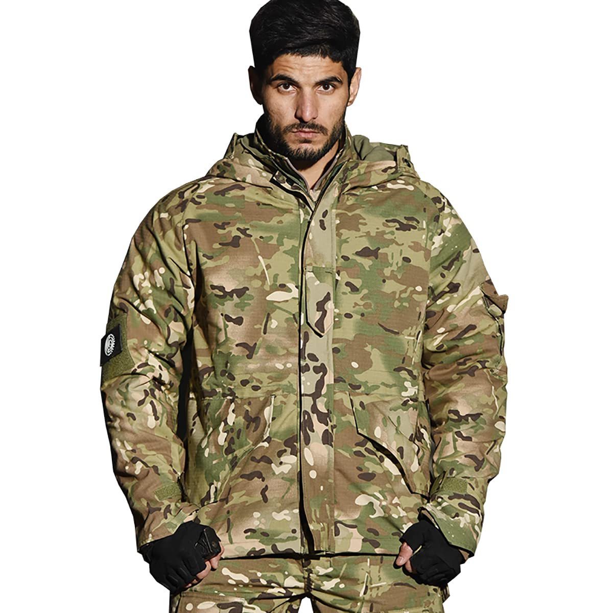 OEM Service Men's Camouflage G8 Jacket Tactical Winter Coats Fleece Hooded Outdoor Warm Hiking Soft Shell