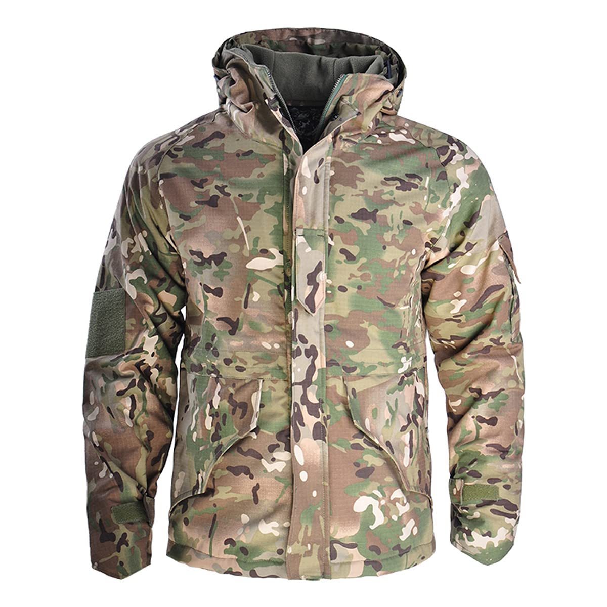 OEM Service Men's Camouflage G8 Jacket Tactical Winter Coats Fleece Hooded Outdoor Warm Hiking Soft Shell