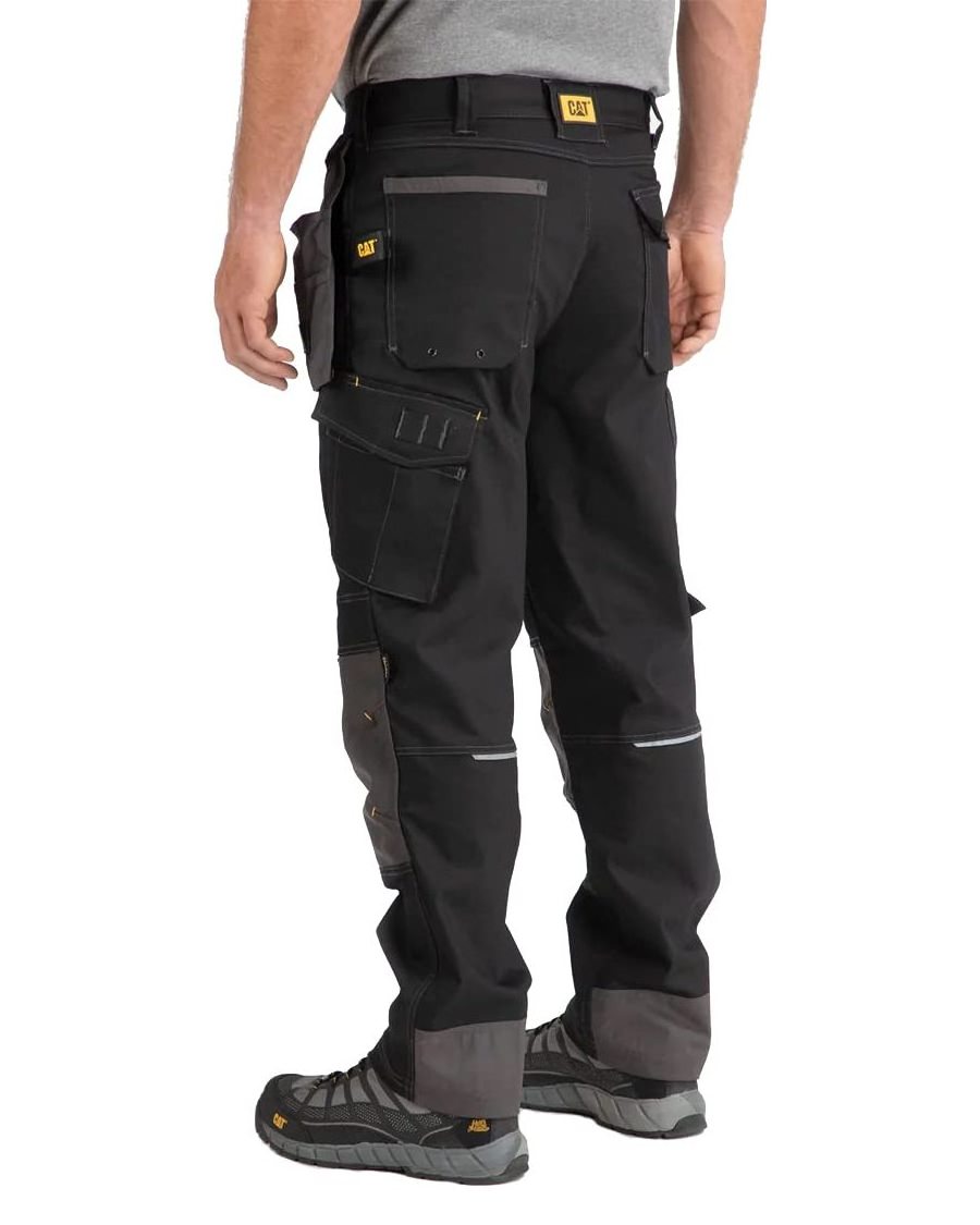 Water Resistant Work Pants for Men with Reinforced Knees, Bellowed Cargo Pocket and Tool Bags Cotton Men Clothes Customized