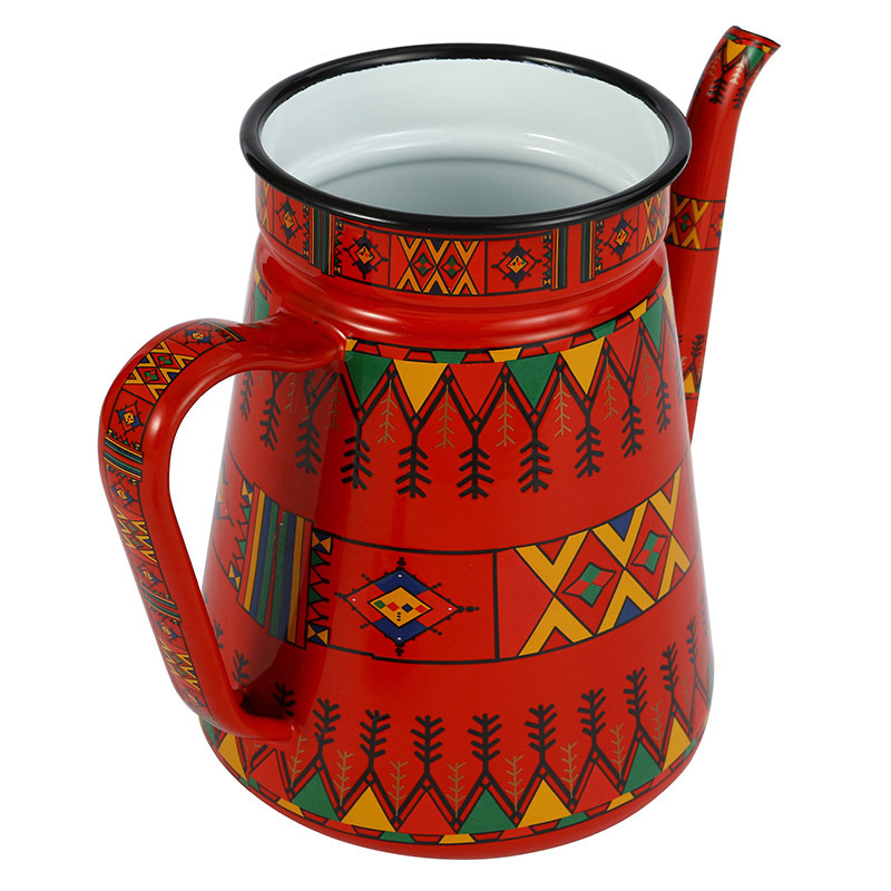 Best seller Saudi Arabia tea pot coffee kettle camping enamel  kettle