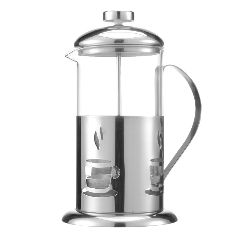 French Press Glass Classic Copper 304 Stainless Steel Coffee Maker For Making Coffee