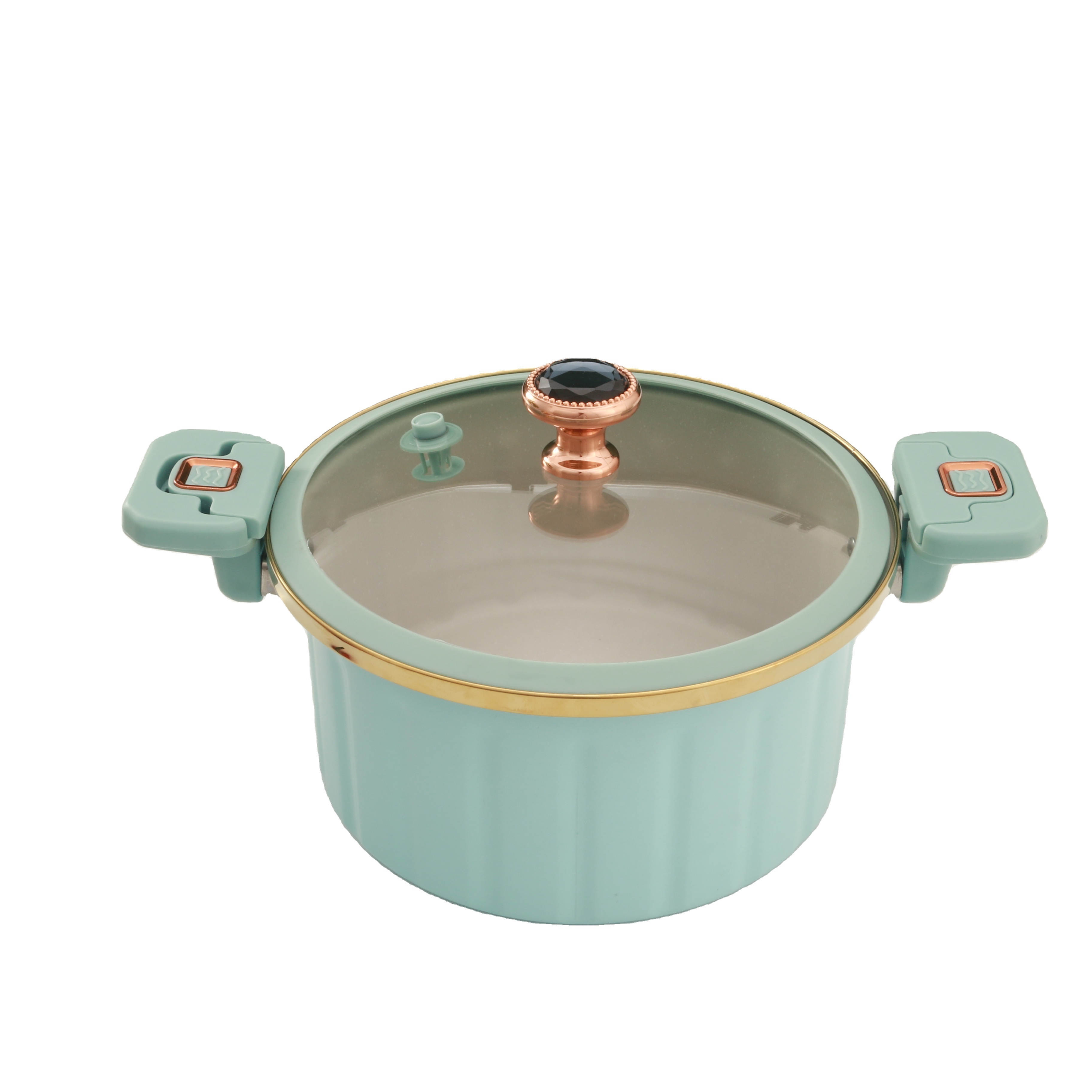 7L Best selling enamel cookware set cast iron smart micro pressure cooker with different colors