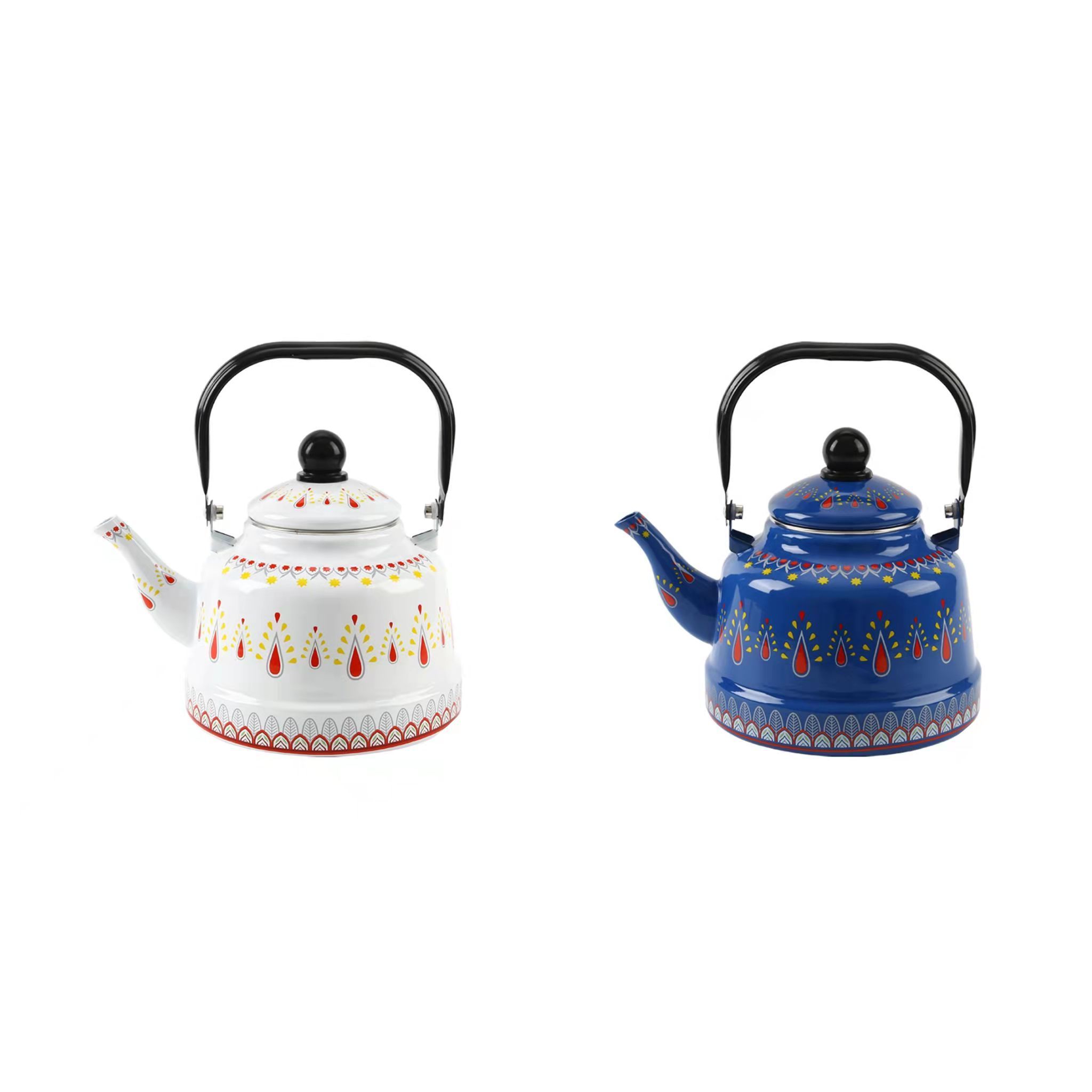 Best selling 1.1L/1.7L/2.5L turkish kitchenware enamel cookware kettle