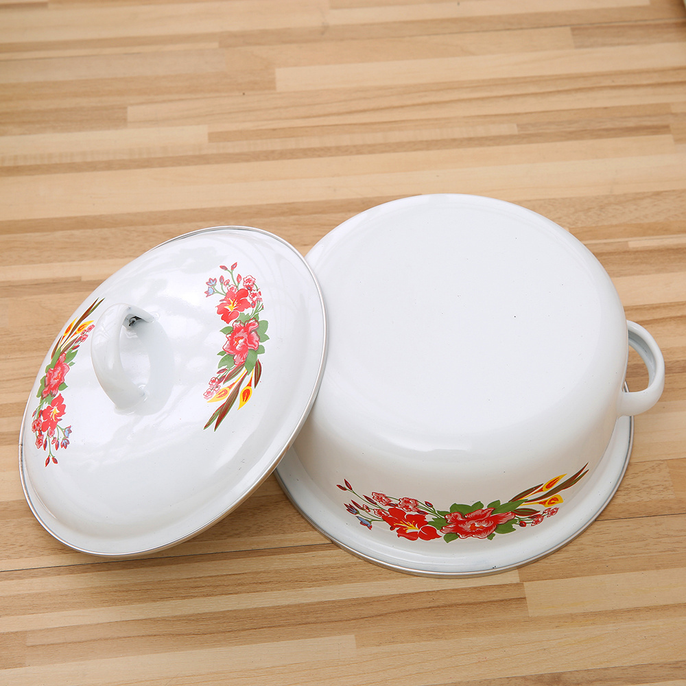 Enamelware 111D 6PS Enamel Casserole Set cooking pot in amc cookware sets for kitchenware accessories