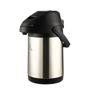 Custom Logo 3/4/5/6L Air Pressure Pot Large Capacity Stainless Steel Airpot Coffee Pot Vacuum Thermos Insulated Water Kettle