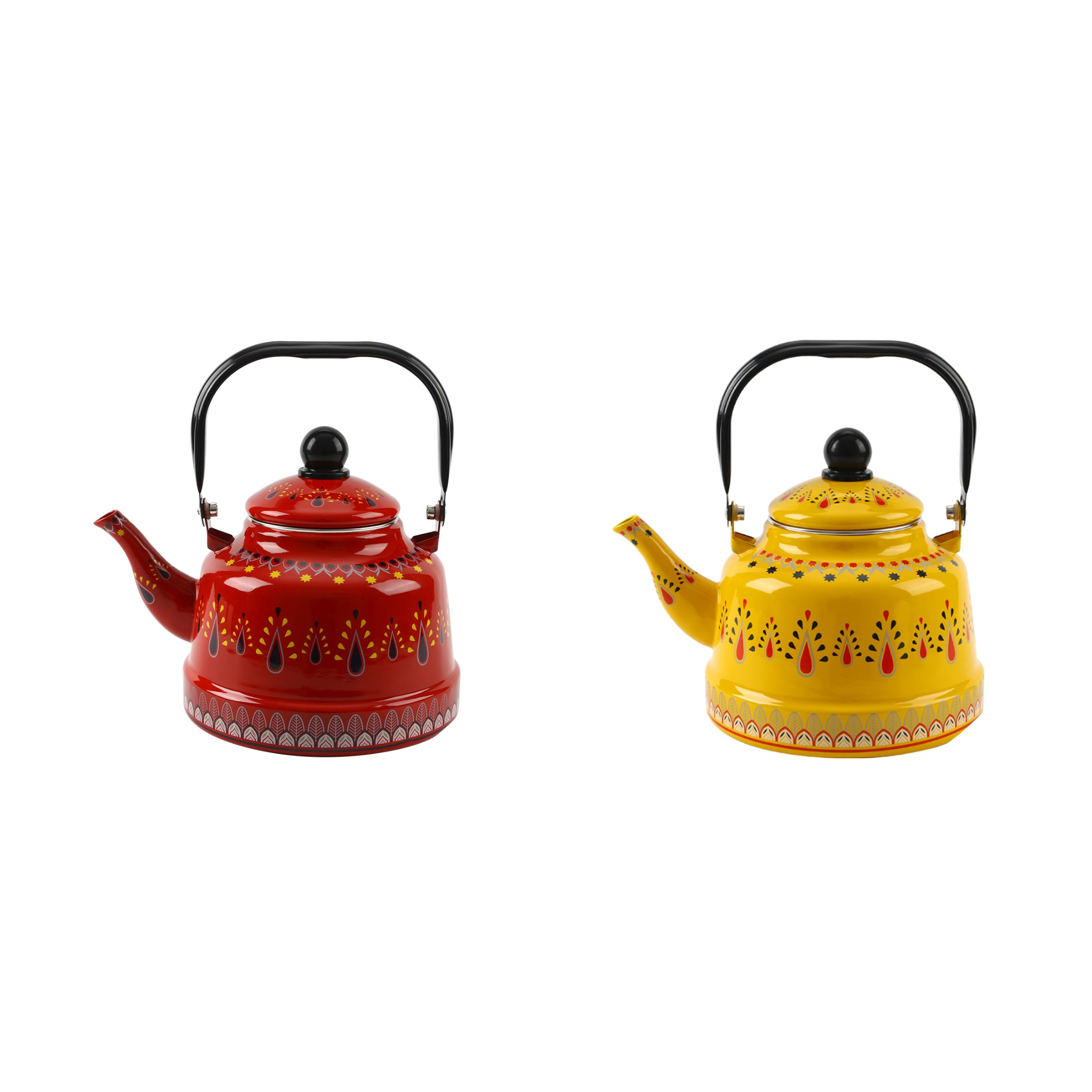 Best selling 1.1L/1.7L/2.5L turkish kitchenware enamel cookware kettle