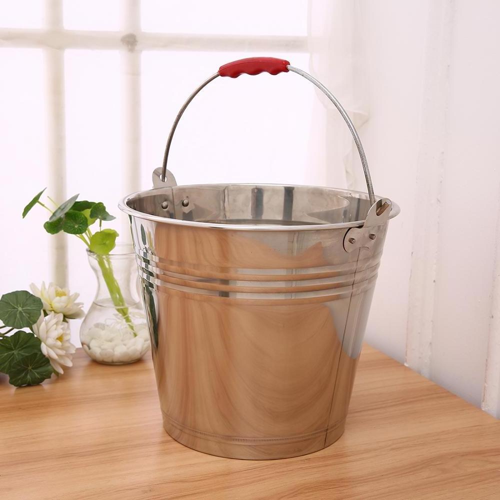 High quality durable stainless steel water bucket,metal pail mop bucket for promotion gift