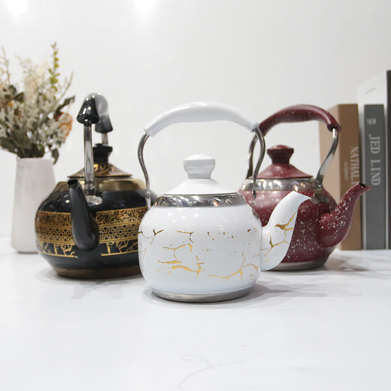 Wholesale New Design Teapot Thickened Stainless Steel Whistling Kettle Gas Induction Cooker Customized Logo