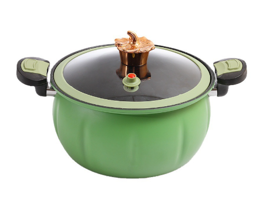 2023 Best Selling New Pumpkin Cast Iron Micro Pressure Pot Soup Pot