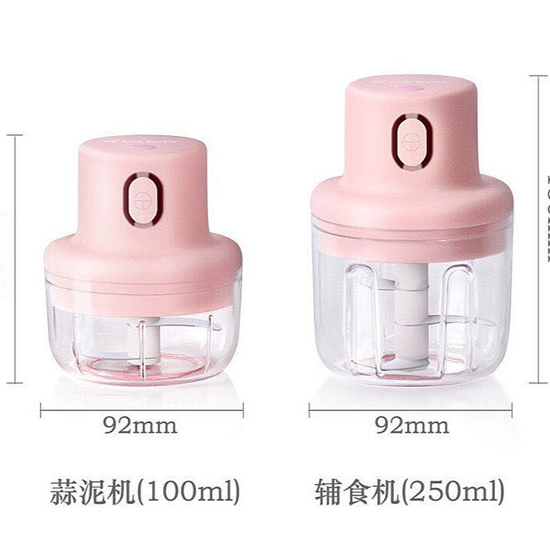 Mini Home USB Wireless Electric Garlic Stirrer Baby Food Chopper Meat Grinder European Kitchen Tools