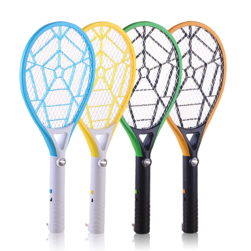 Trade Assurance Anti Insect Mosquito Killer Bat Colourful Mosquito Killer Racket Rechargeable