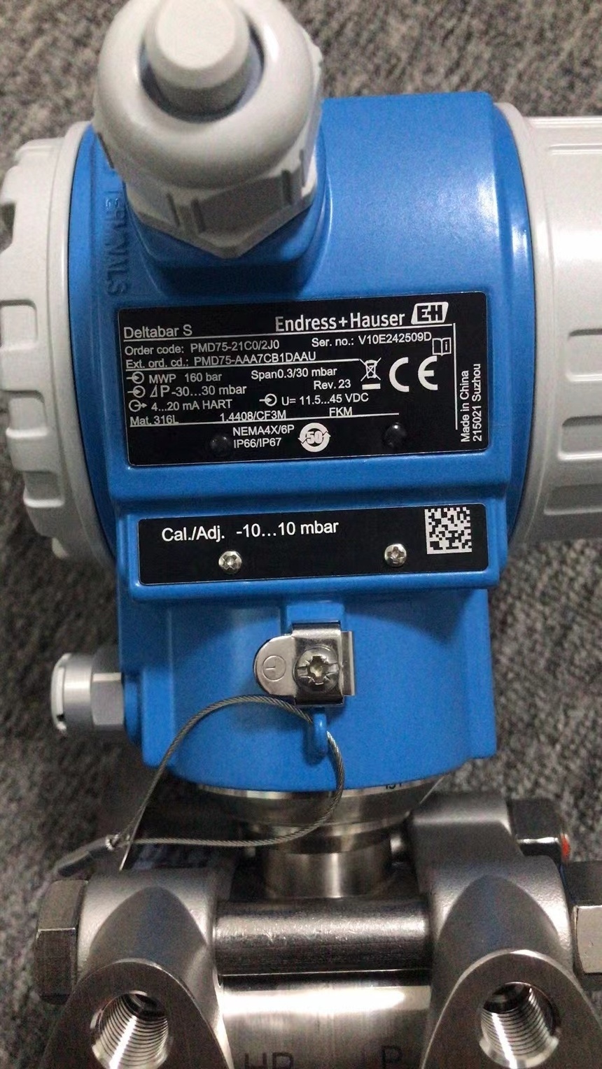 Endress Hauser PMD75-21C0/2J0 Deltabar S Differential Pressure Transmitter PMD75-AAA7CB1DAAU