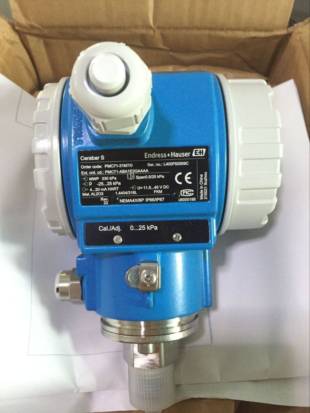 Endress Hauser PMC71-N4K8/115 Cerabar S Digital Pressure Transmitter  pressure transmitter of endress hauser