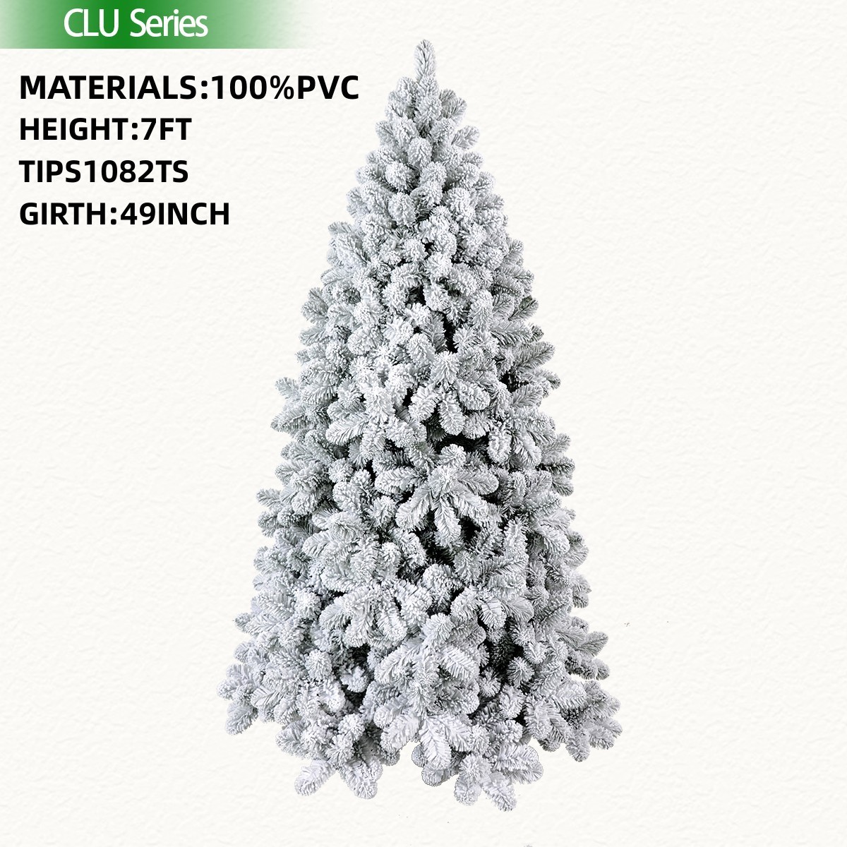 Factory Supply 5-10ft Pop up Artificial Snow Flocking Xmas Tree Fiber-Optic Christmas Trees