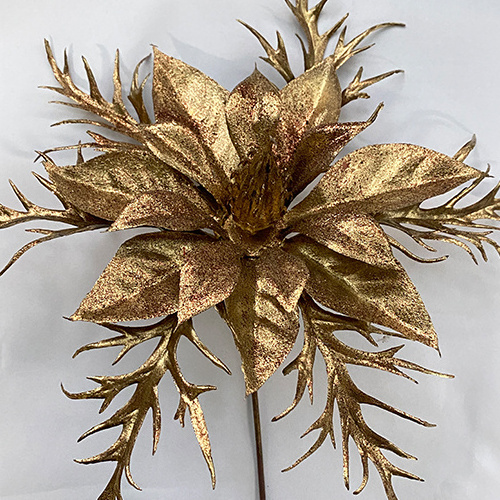 Decorative Glitter Picks Christmas Trees Picks Spray Glittered Branches Gold Christmas Branches For Home Decor