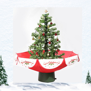 Snowing Artifical Christmas Tree with Umbrella Base