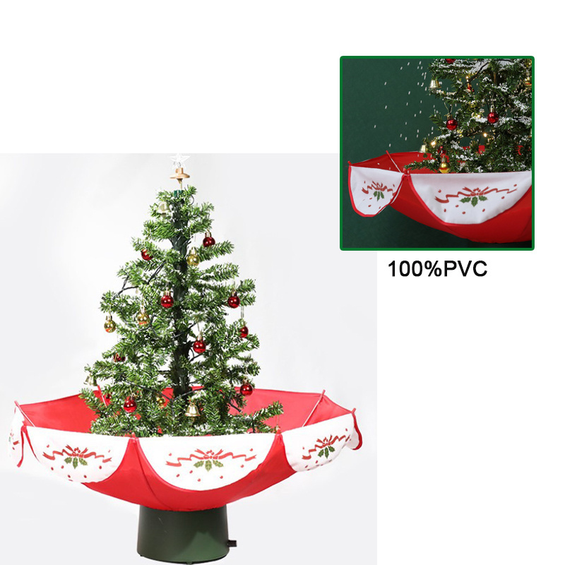 Snowing Artifical Christmas Tree with Umbrella Base