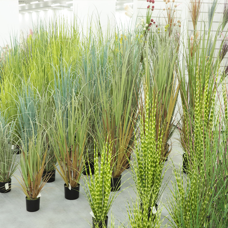 Wholesale New Design Artificial Reed Big Grass Bonsai Large Onion Grass Reed Artificial Plant