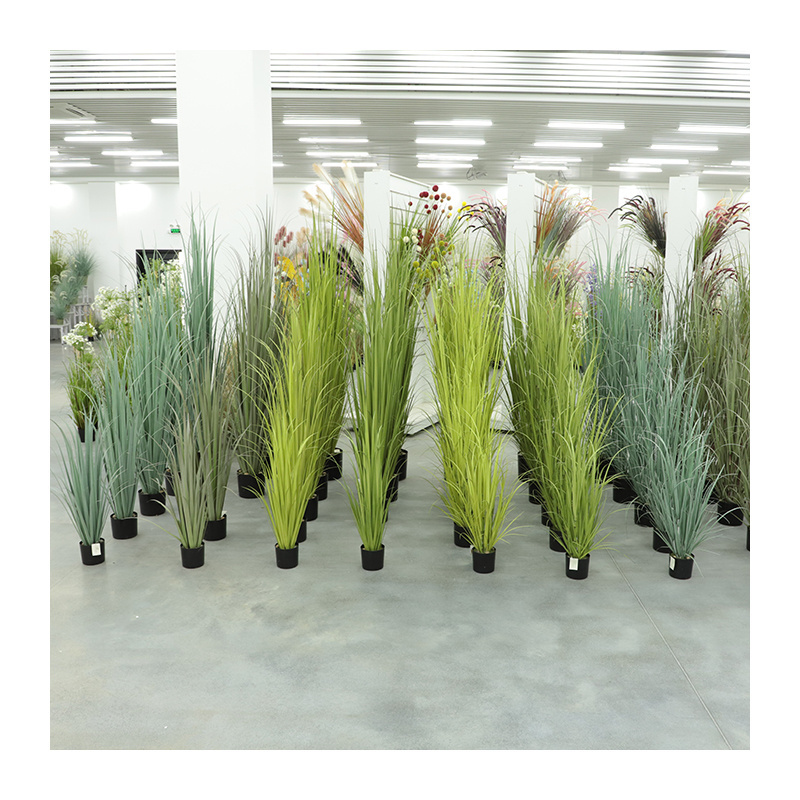 Wholesale New Design Artificial Reed Big Grass Bonsai Large Onion Grass Reed Artificial Plant