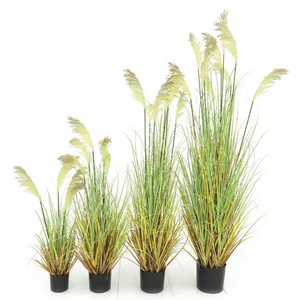 High Quality Home Garden Hotel Decoration Plastic Tall Dog Tail Desert Plants Artificial Onion Grass Potting