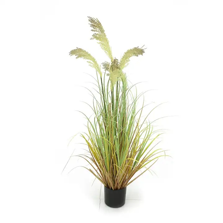 High Quality Home Garden Hotel Decoration Plastic Tall Dog Tail Desert Plants Artificial Onion Grass Potting